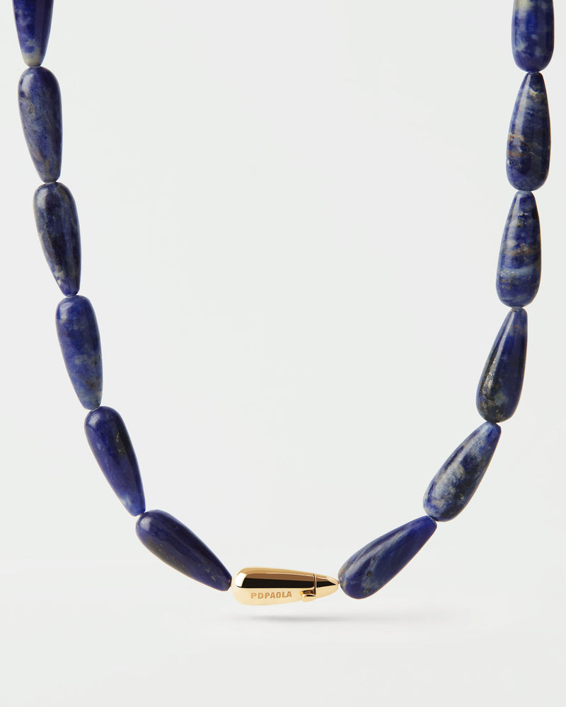 Sodalite Drop necklace - 
  
    Sterling Silver / 18K Gold plating
  
