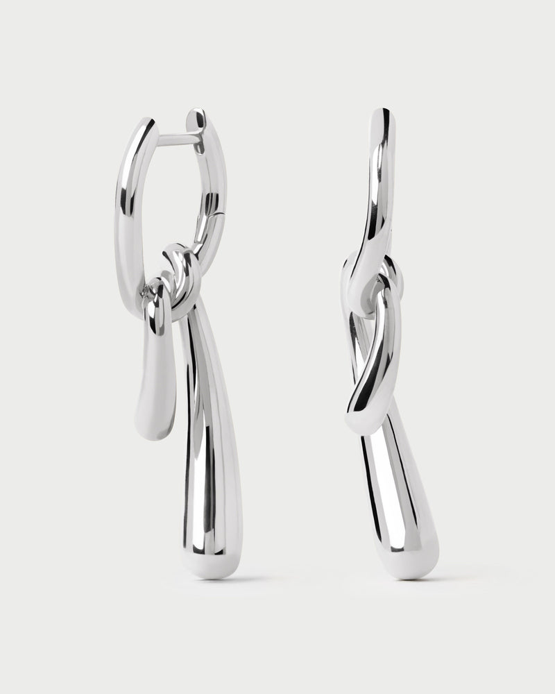 Twist silver hoops - 
  
    Sterling Silver
  
