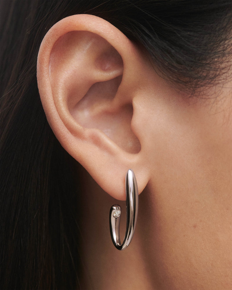 Volta silver hoops - 
  
    Sterling Silver
  
