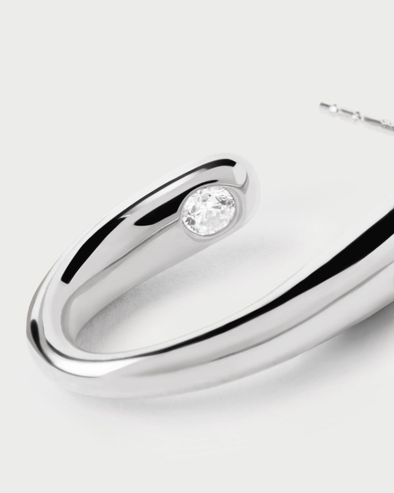 Volta silver hoops - 
  
    Sterling Silver
  
