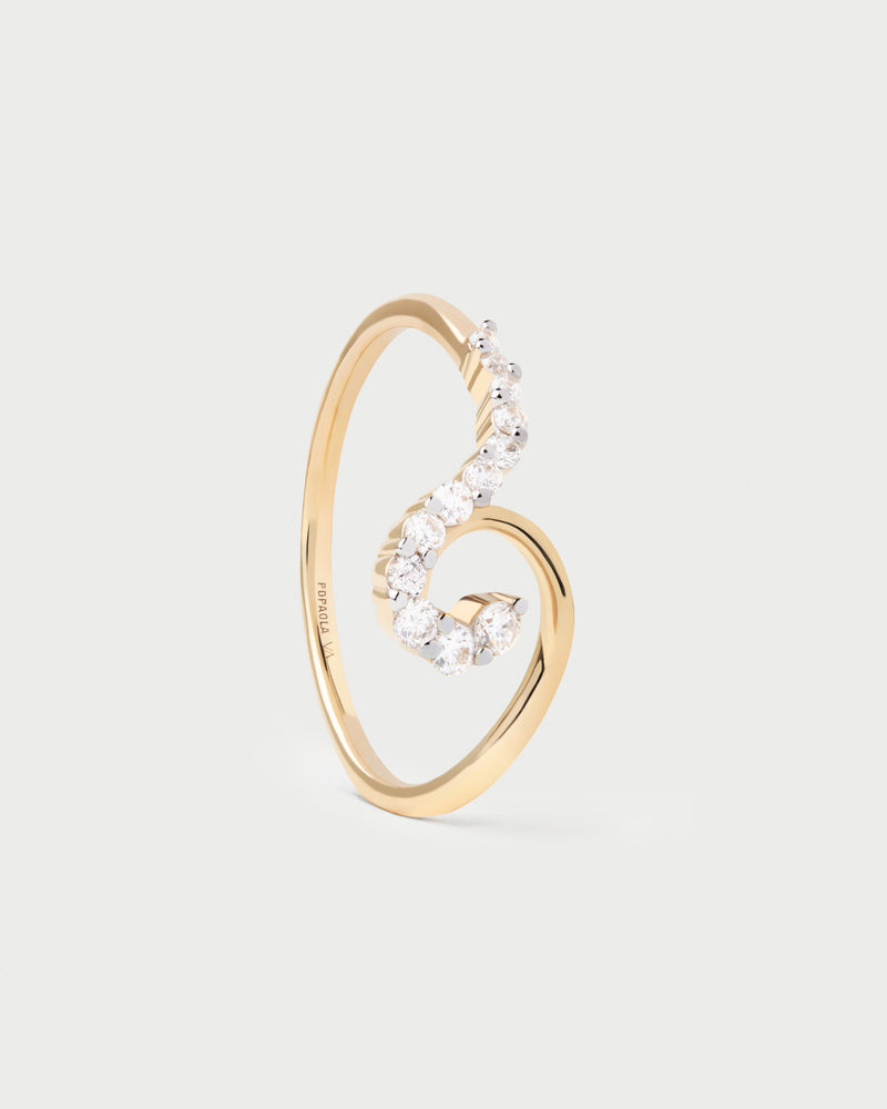 Diamonds and gold Gaia ring - 
  
    18K Gold
  

