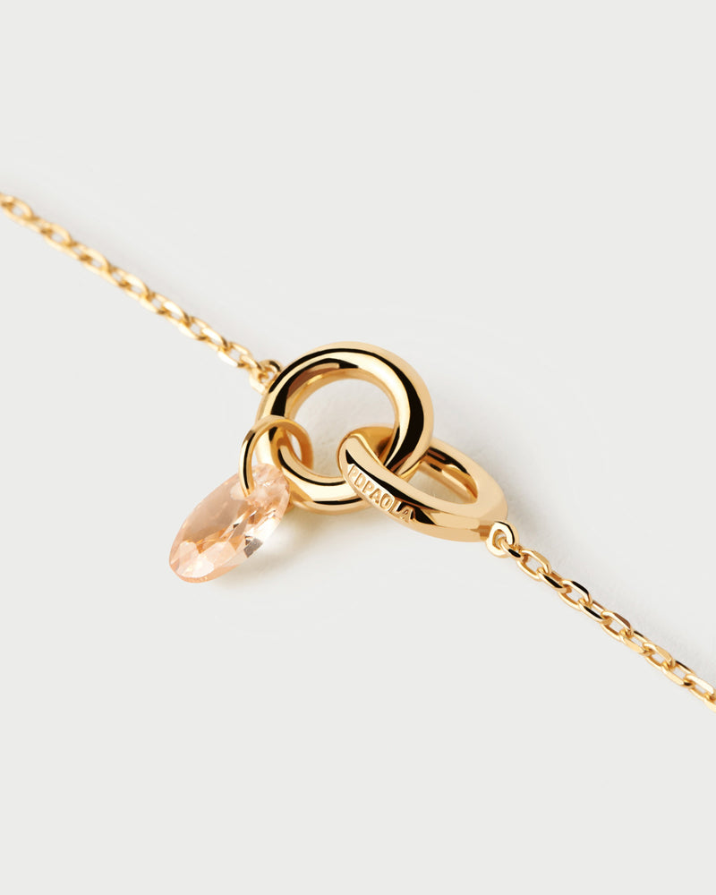 Peach Lily necklace - 
  
    Sterling Silver / 18K Gold plating
  
