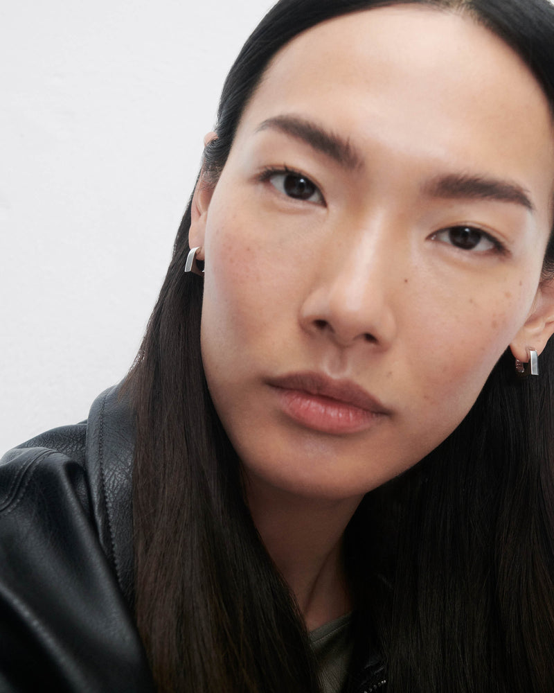 New York silver single hoop - 
  
    Sterling Silver
  
