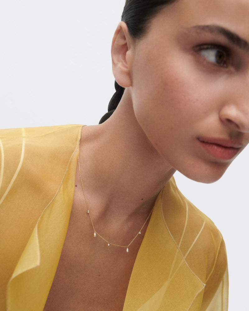 Diamonds and gold Sandy necklace - 
  
    18K Gold
  
