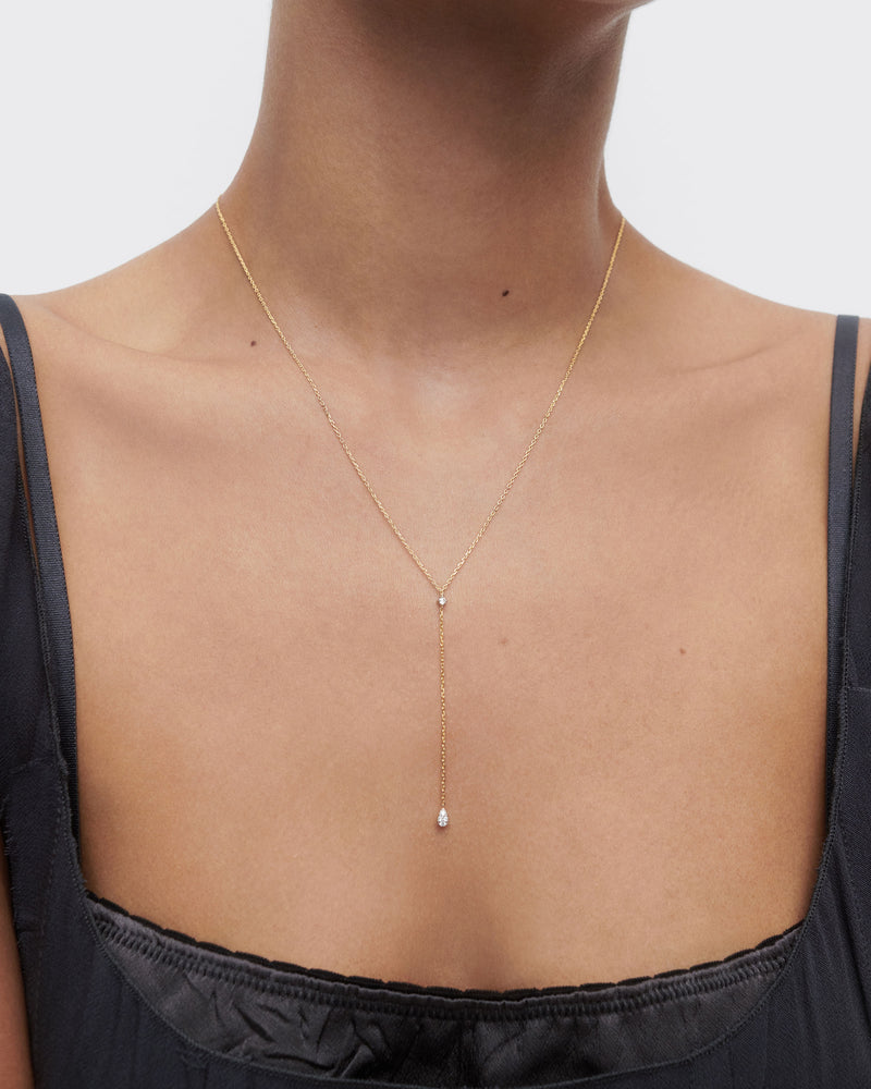 Diamonds and gold Lagoon necklace - 
  
    18K Gold
  
