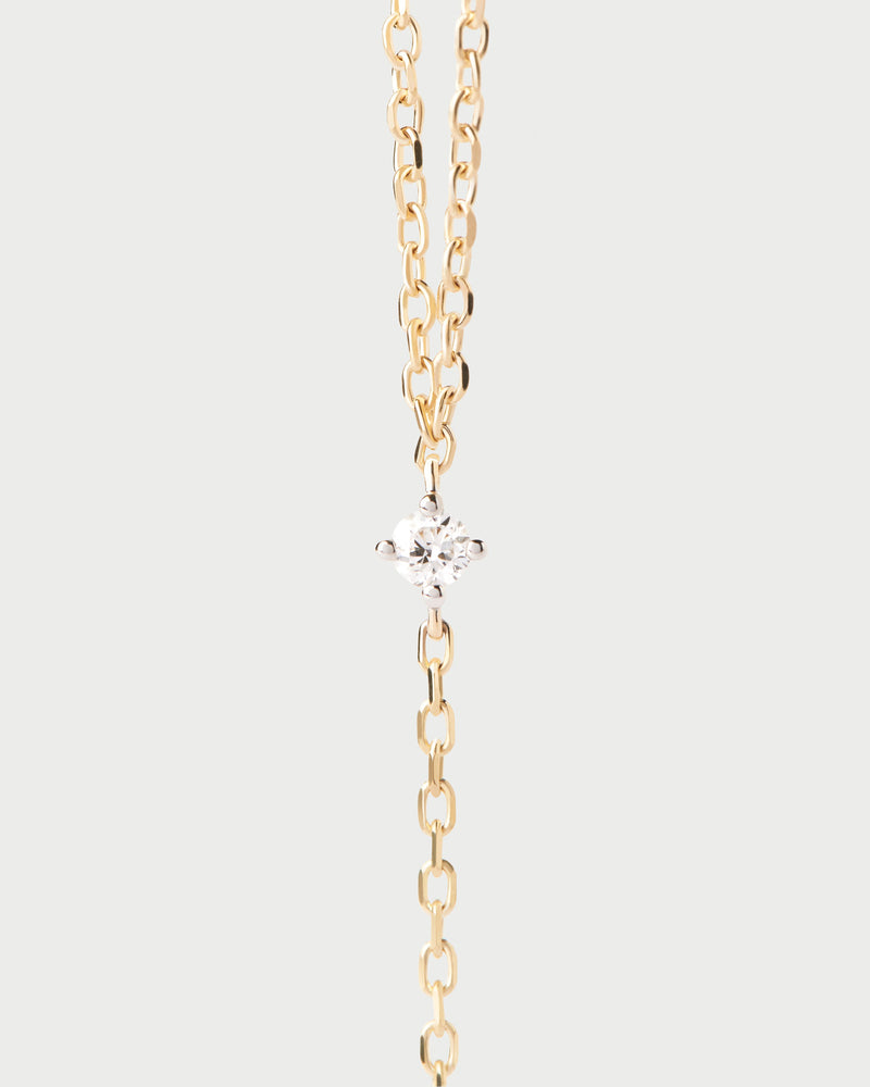 Diamonds and gold Lagoon necklace - 
  
    18K Gold
  
