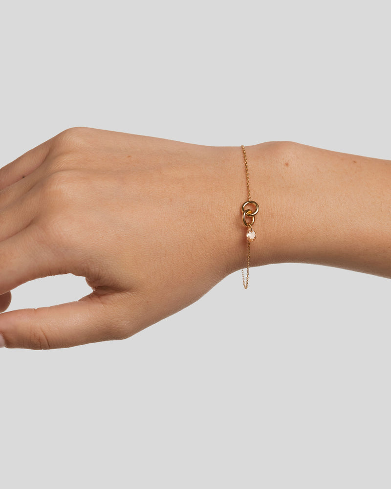 Peach Lily Bracelet - 
  
    Sterling Silver / 18K Gold plating
  
