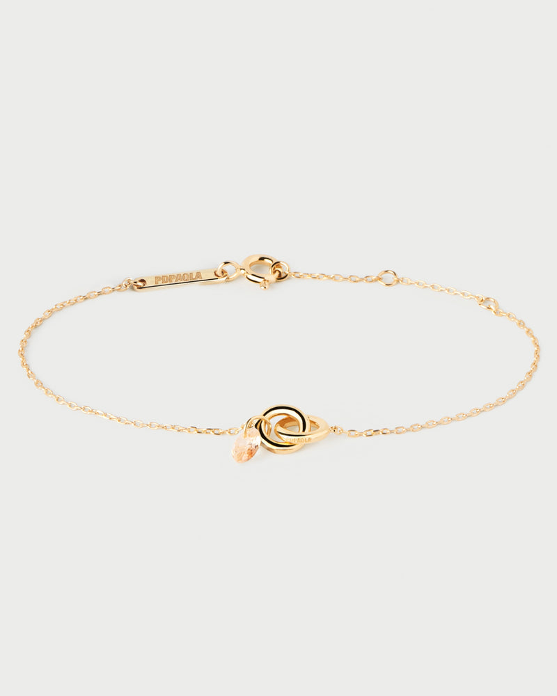Peach Lily Bracelet - 
  
    Sterling Silver / 18K Gold plating
  
