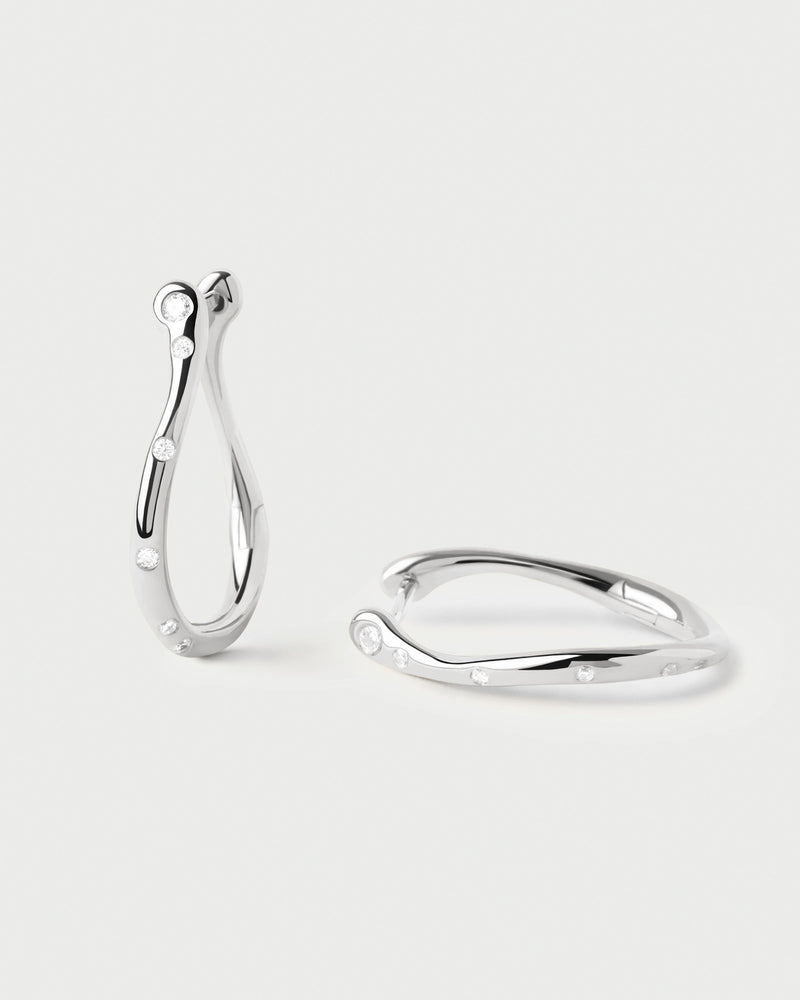 Air silver mini hoops - 
  
    Sterling Silver
  

