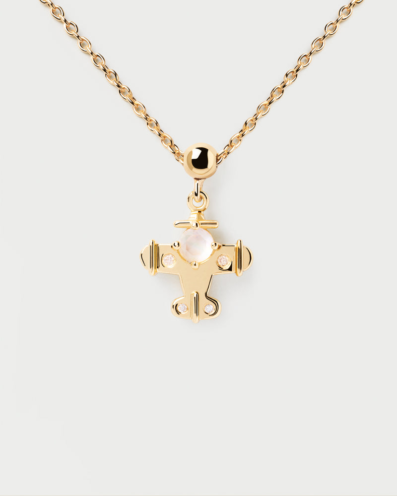 Plane Charm - 
  
    Sterling Silver / 18K Gold plating
  
