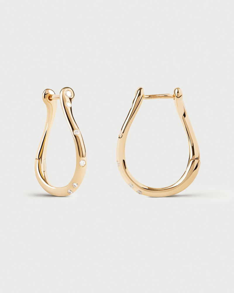Air mini hoops - 
  
    Sterling Silver / 18K Gold plating
  
