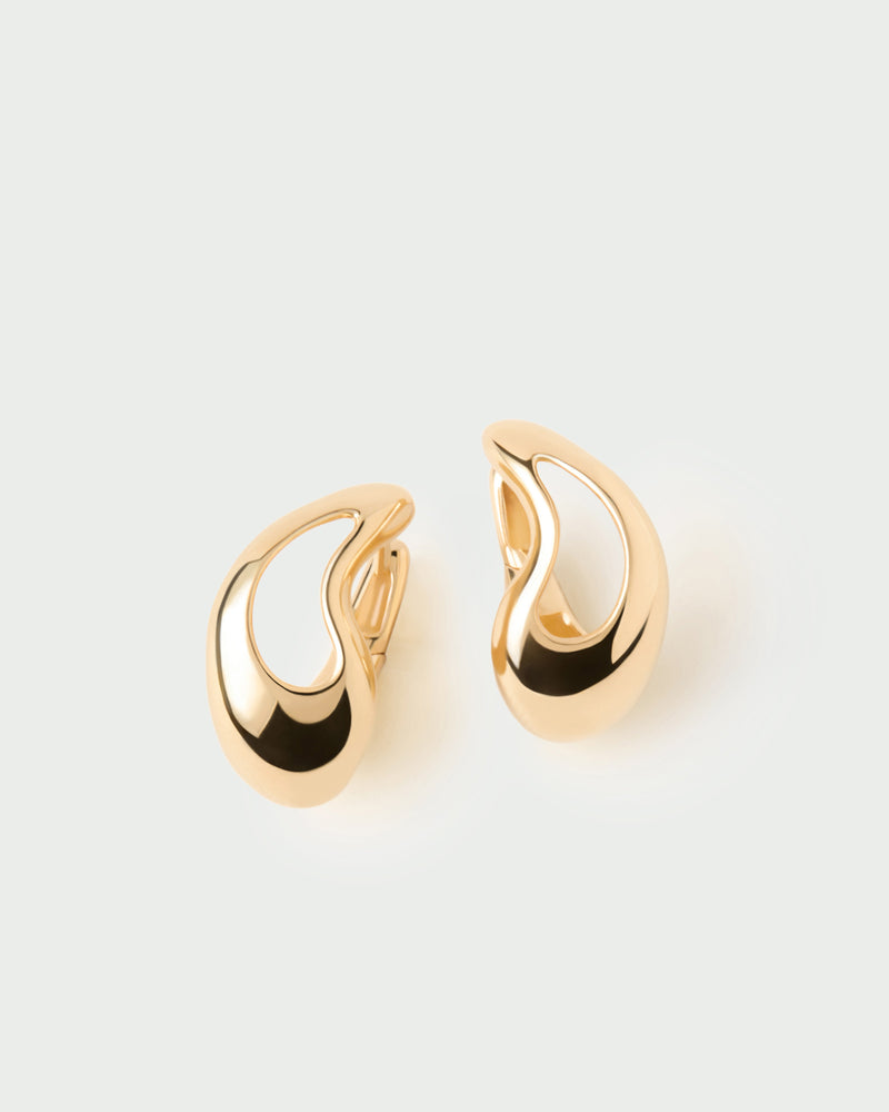Tempo hoops - 
  
    Sterling Silver / 18K Gold plating
  
