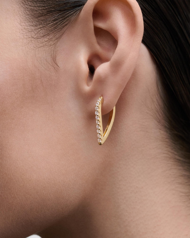 Gloss hoops - 
  
    Sterling Silver / 18K Gold plating
  
