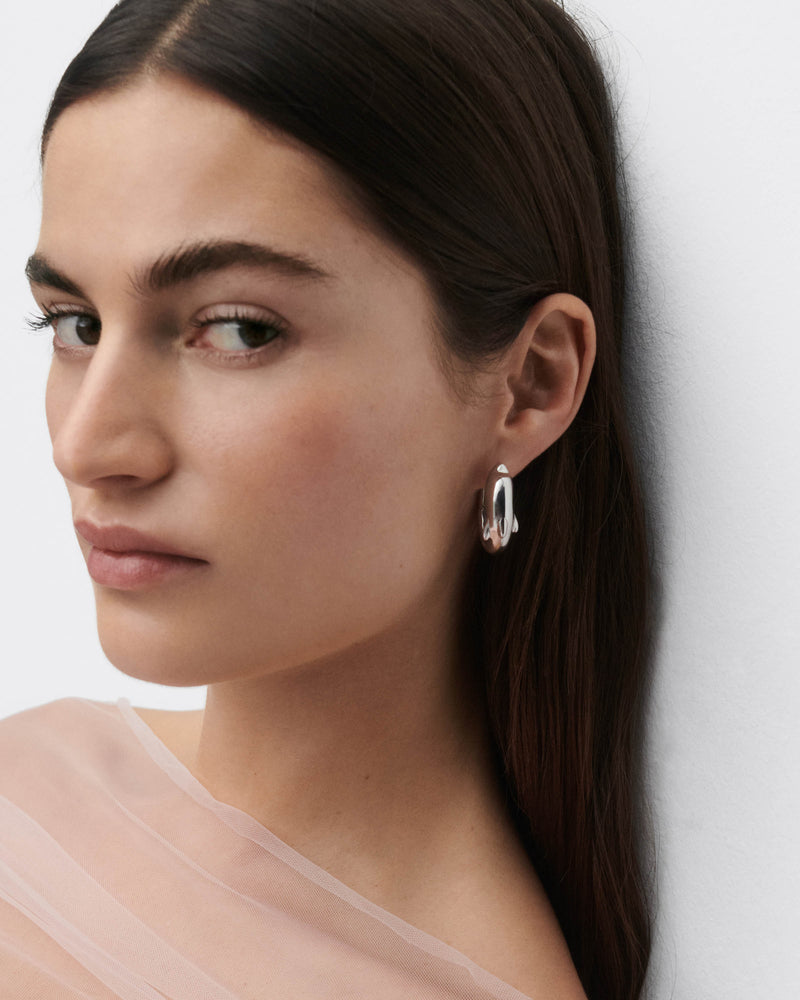 Dolphin silver hoops - 
  
    Sterling Silver
  
