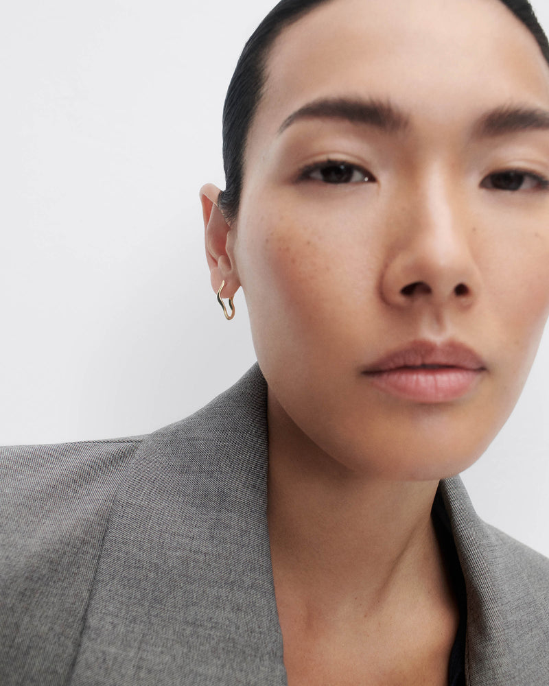 Gold Mini Selene hoops - 
  
    18K Gold
  
