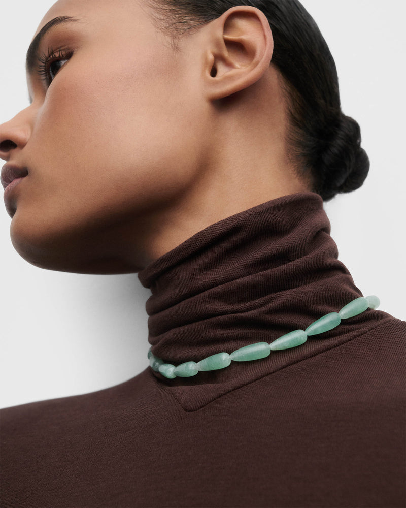 Green aventurine Drop necklace - 
  
    Sterling Silver / 18K Gold plating
  
