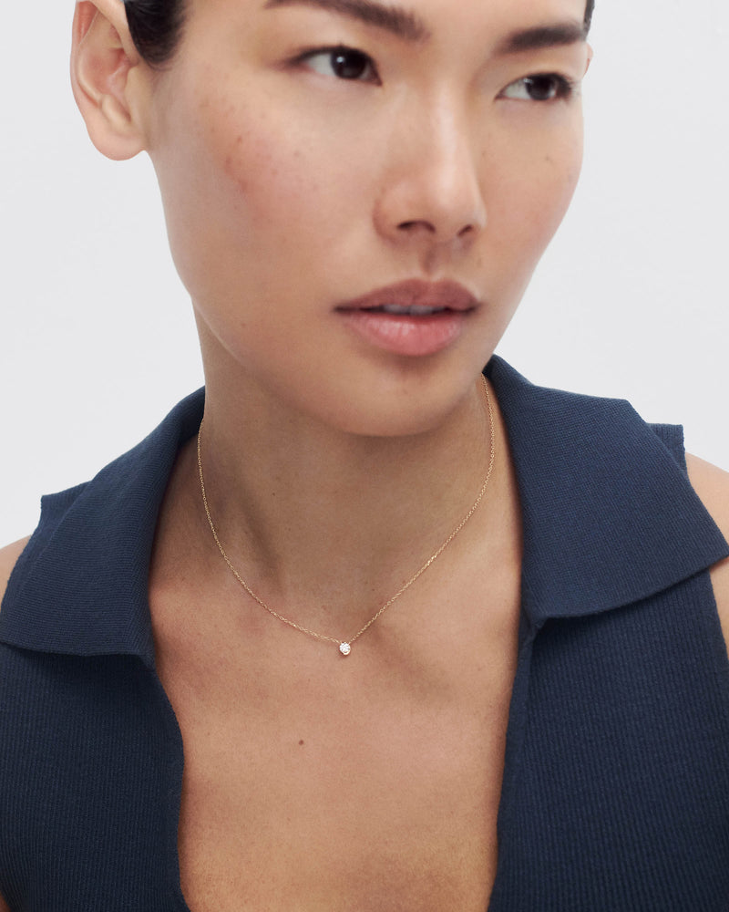 Diamonds and gold Delia necklace - 
  
    18K Gold
  
