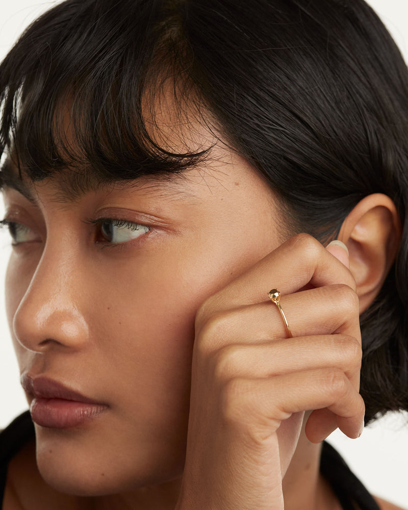 Golden Gem Ring - 
  
    Sterling Silver / 18K Gold plating
  
