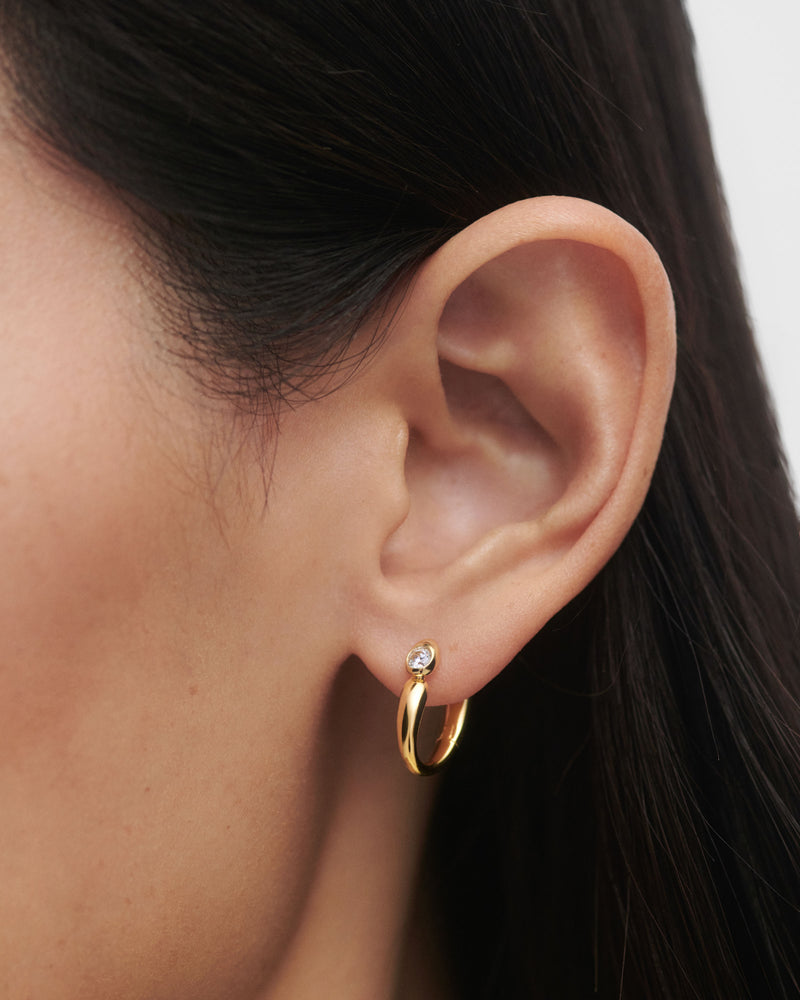 Becca hoops - 
  
    Sterling Silver / 18K Gold plating
  
