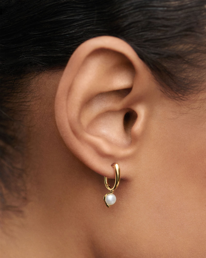 La Perla Mini hoops - 
  
    Sterling Silver / 18K Gold plating
  
