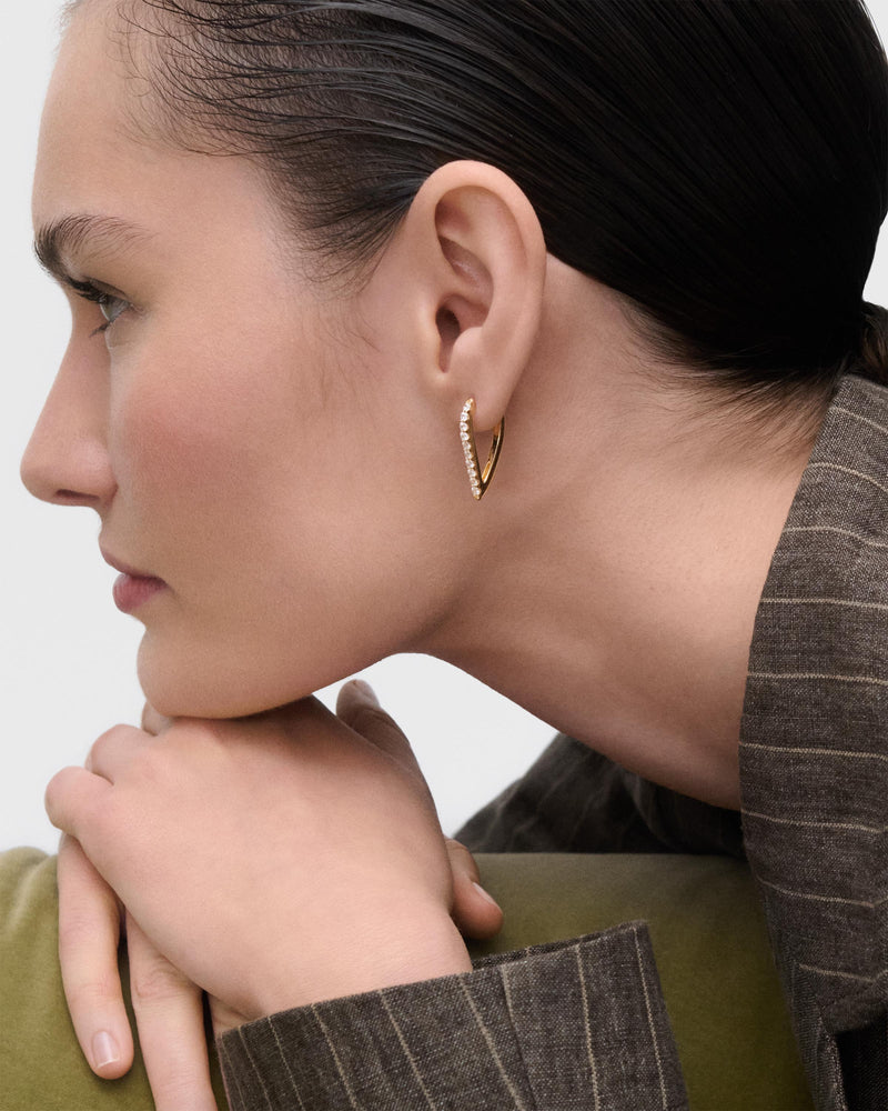 Gloss hoops - 
  
    Sterling Silver / 18K Gold plating
  
