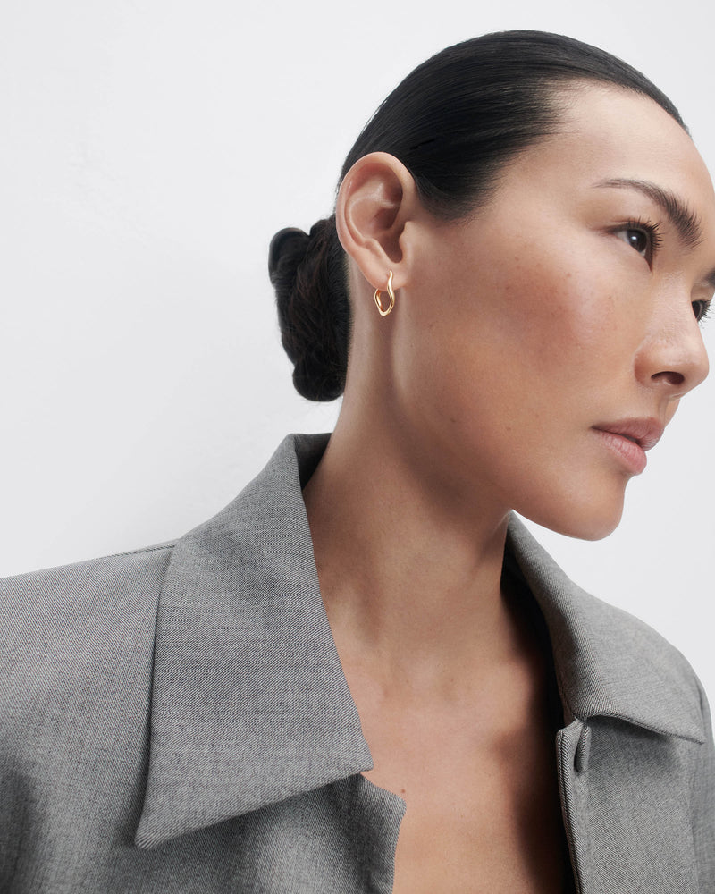 Gold Mini Selene hoops - 
  
    18K Gold
  
