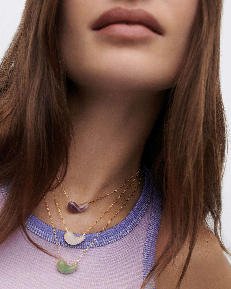 Amethyst Aura necklace - 
  
    Sterling Silver / 18K Gold plating
  

