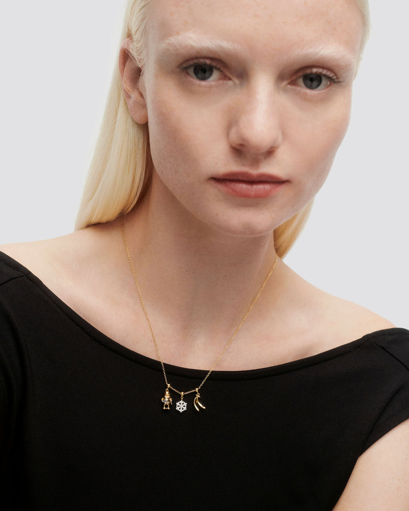 Artist Charm - 
  
    Sterling Silver / 18K Gold plating
  
