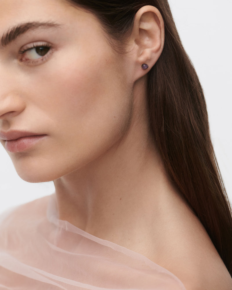 Amethyst Gravity ear piercing - 
  
    Sterling Silver / 18K Gold plating
  
