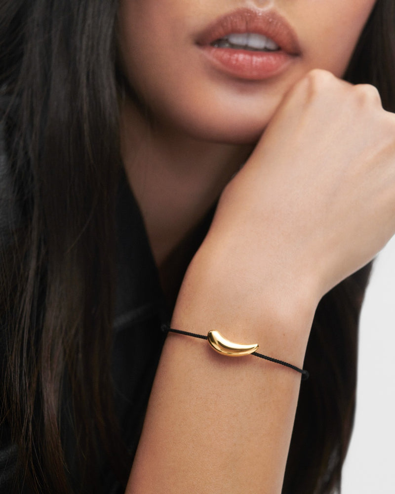 Orbit cord bracelet - 
  
    Sterling Silver / 18K Gold plating
  

