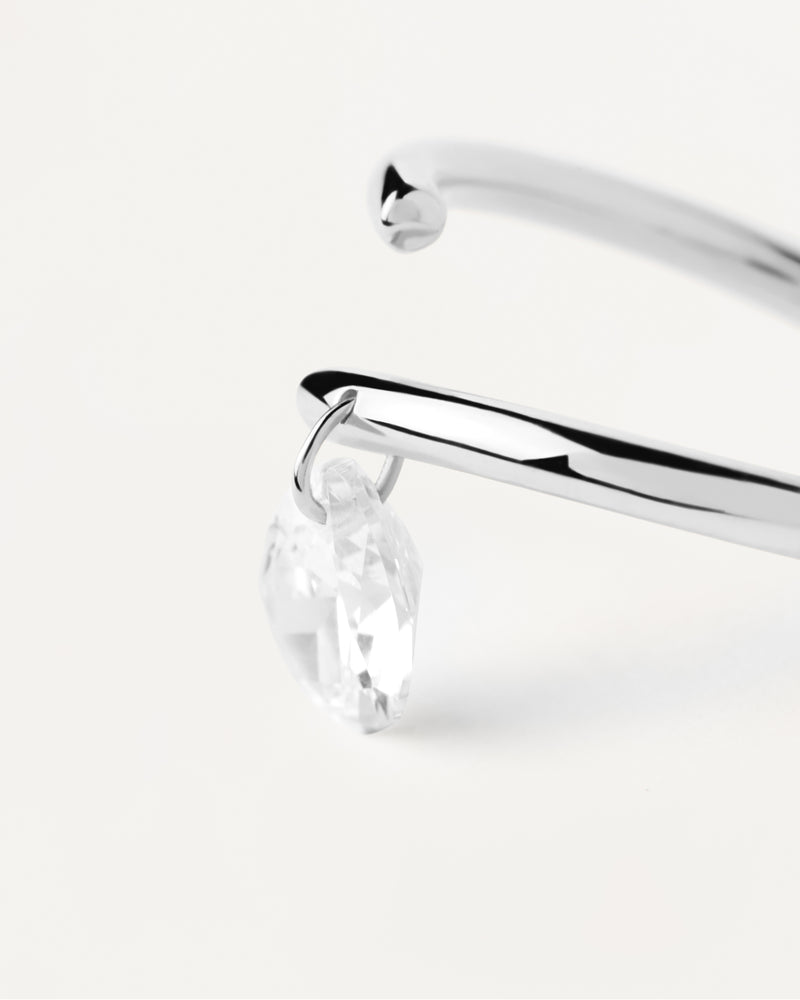 Aqua Solitaire Silver Ring - 
  
    Sterling Silver
  
