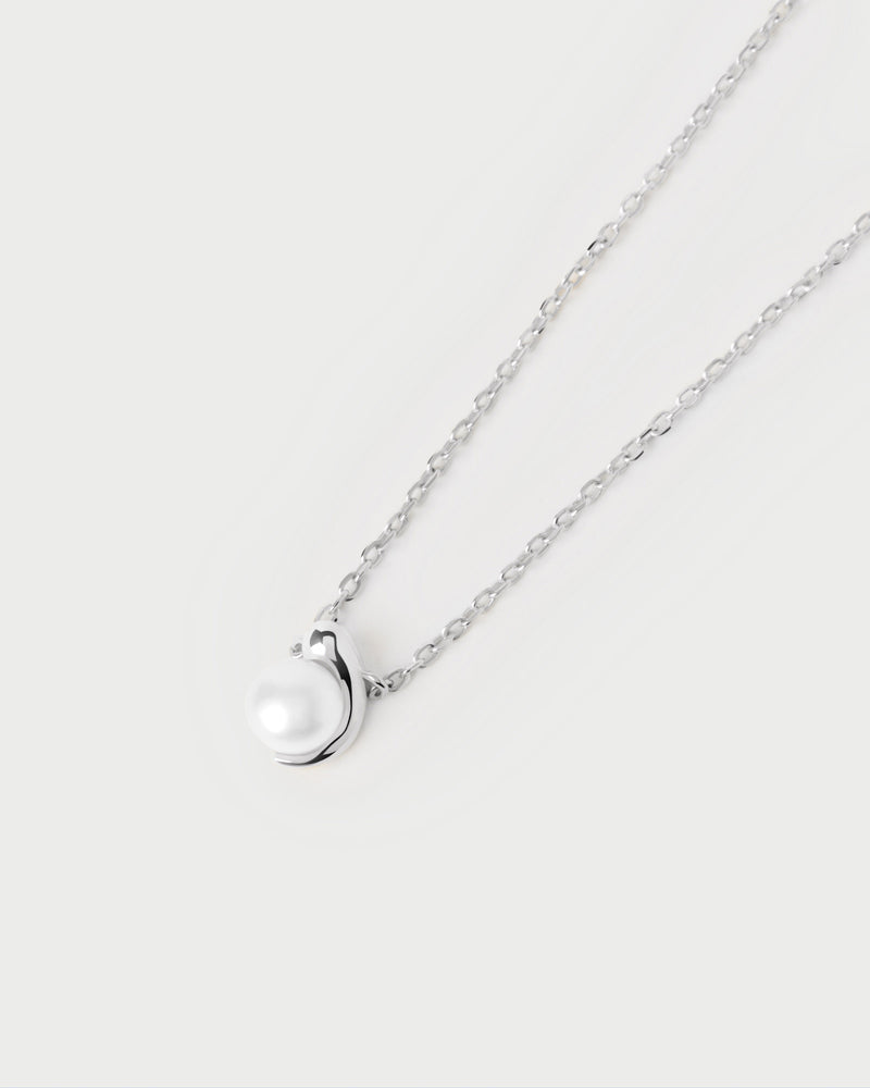 La perla solitary silver necklace - 
  
    Sterling Silver
  
