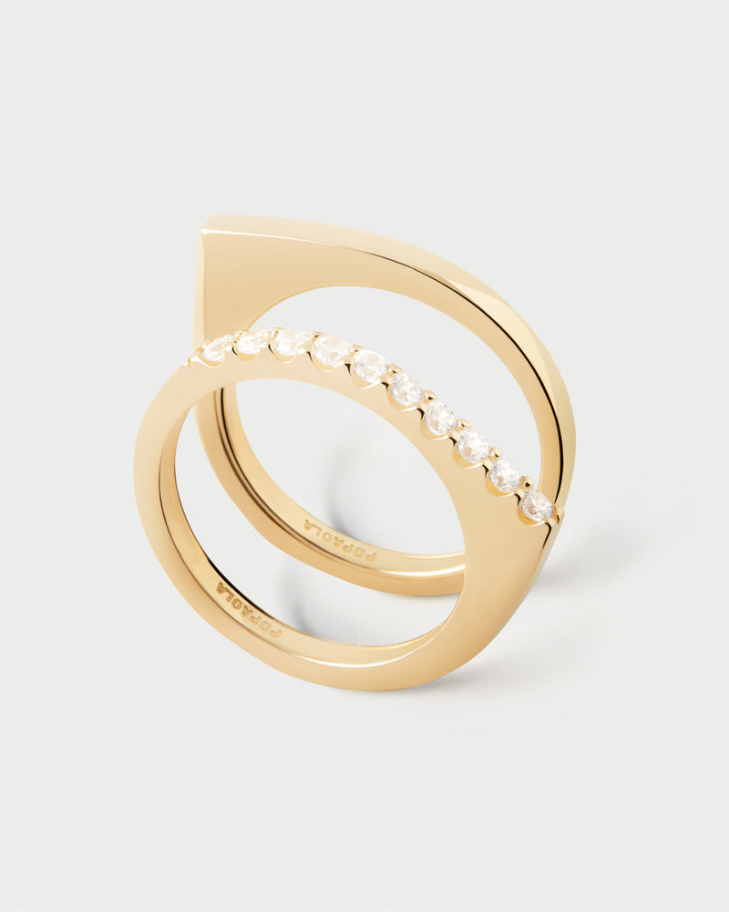 Gloss ring - 
  
    Sterling Silver / 18K Gold plating
  
