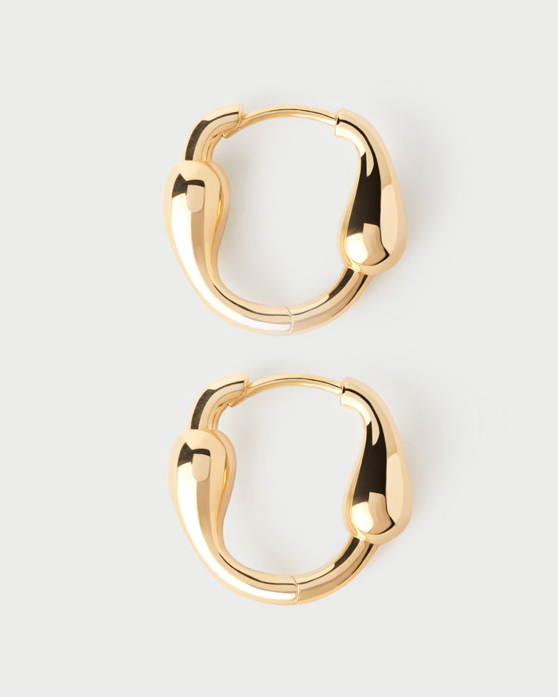 Cycle hoops - 
  
    Sterling Silver / 18K Gold plating
  
