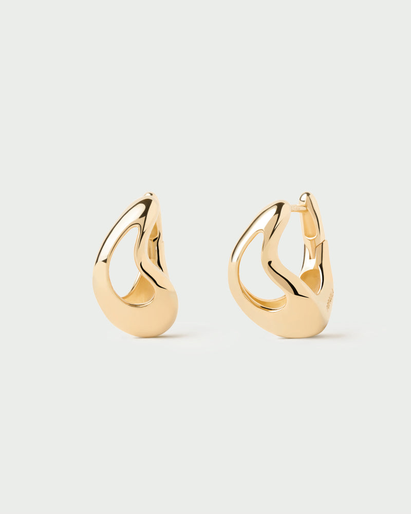 Tempo hoops - 
  
    Sterling Silver / 18K Gold plating
  
