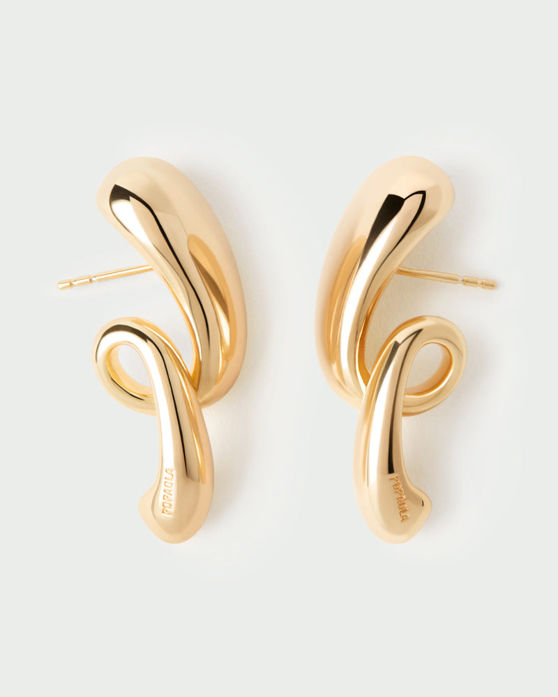 Orbit earrings - 
  
    Sterling Silver / 18K Gold plating
  
