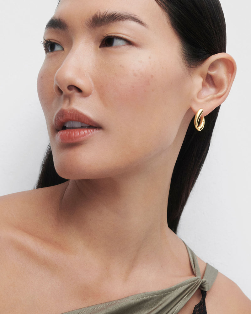 Helix hoops - 
  
    Sterling Silver / 18K Gold plating
  
