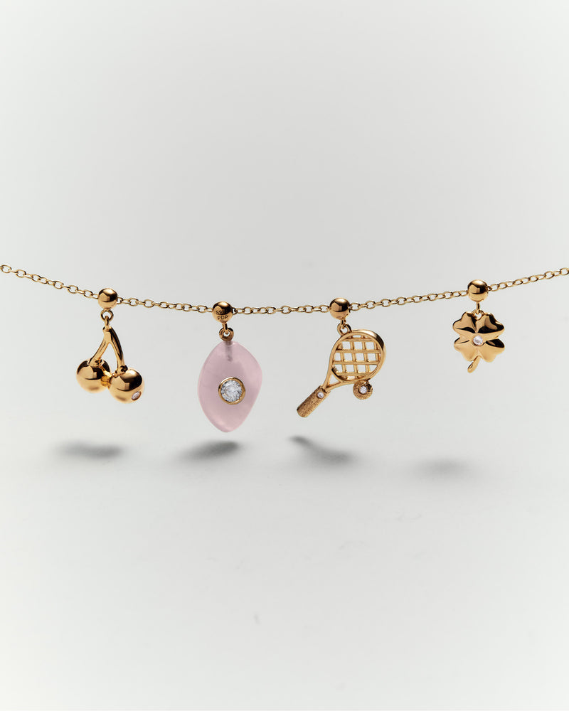 Cherry charm - 
  
    Sterling Silver / 18K Gold plating
  
