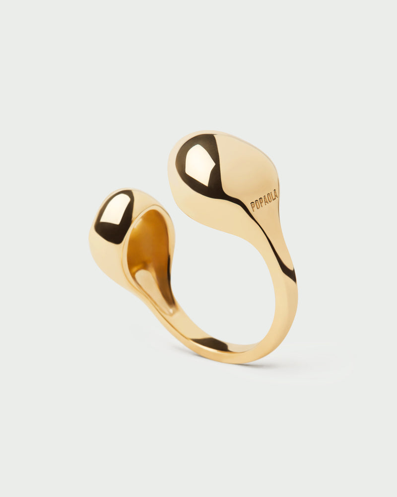 Gravity ring - 
  
    Sterling Silver / 18K Gold plating
  
