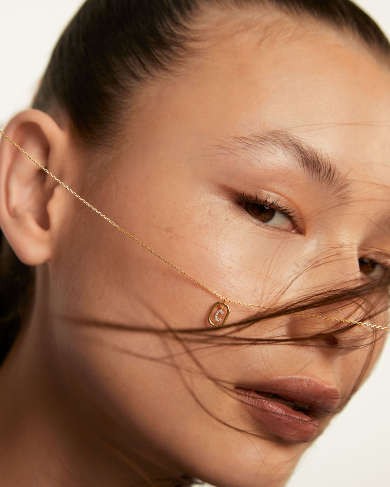 Mini Letter C Necklace - 
  
    Sterling Silver / 18K Gold plating
  
