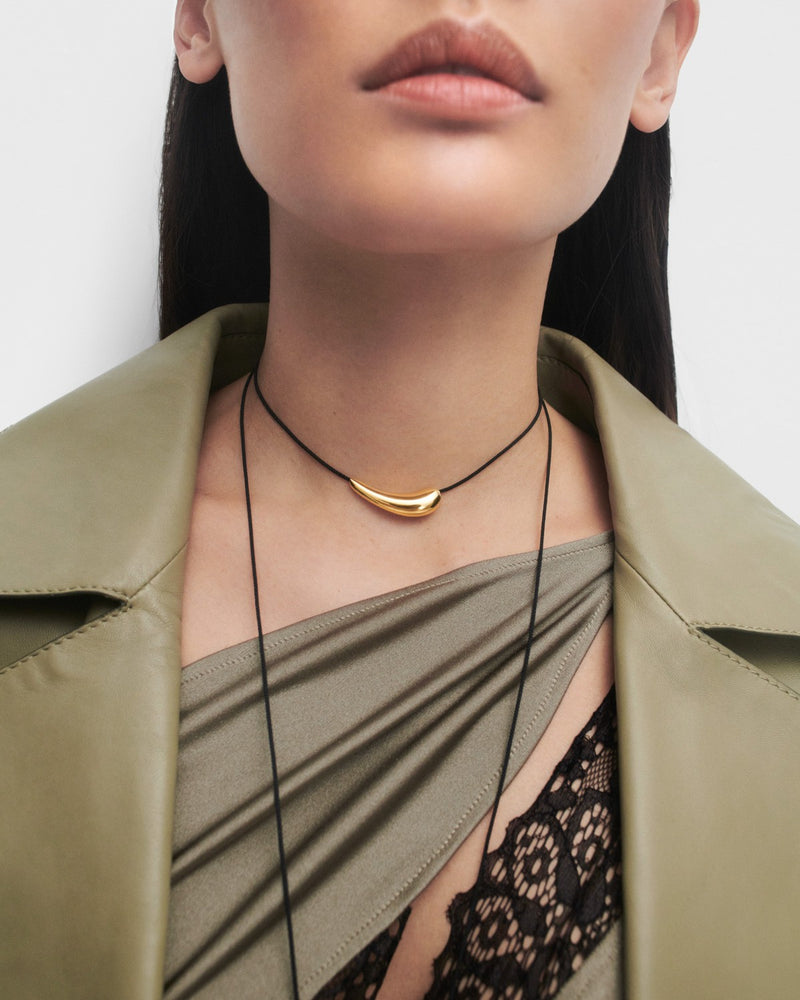 Orbit cord necklace - 
  
    Sterling Silver / 18K Gold plating
  
