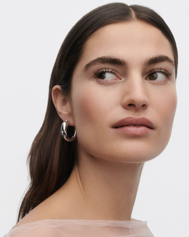 Dolphin silver hoops - 
  
    Sterling Silver
  
