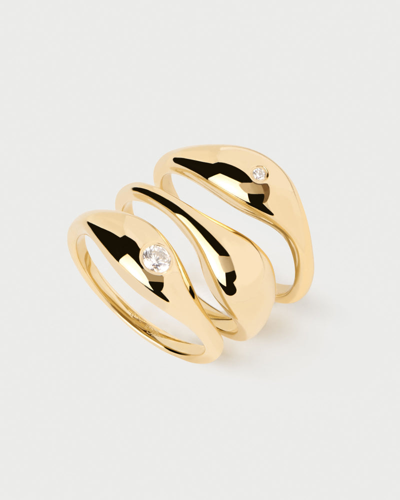 Sugar Ring Set - 
  
    Sterling Silver / 18K Gold plating
  
