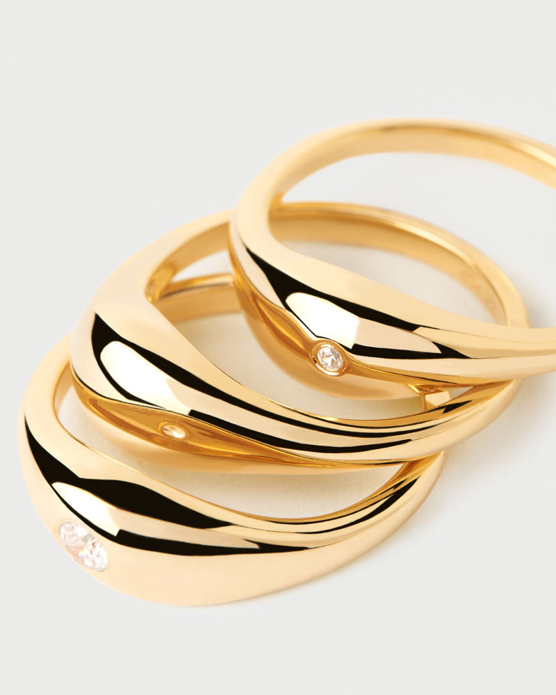 Sugar Ring Set - 
  
    Sterling Silver / 18K Gold plating
  

