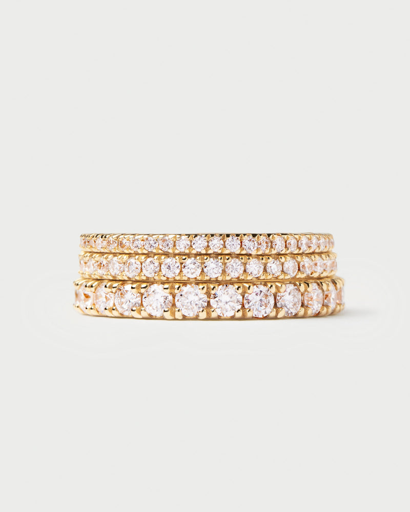 Diamonds and gold Eternity Medium Ring - 
  
    18K Gold
  
