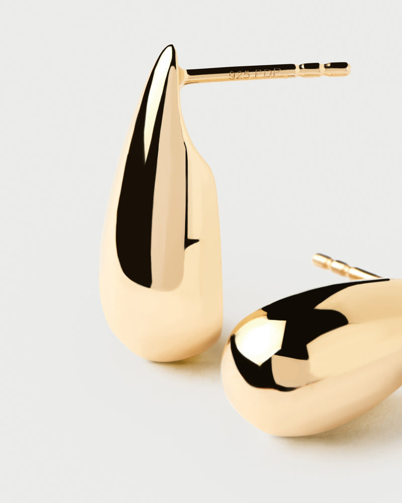 Large Sugar Earrings - 
  
    Sterling Silver / 18K Gold plating
  
