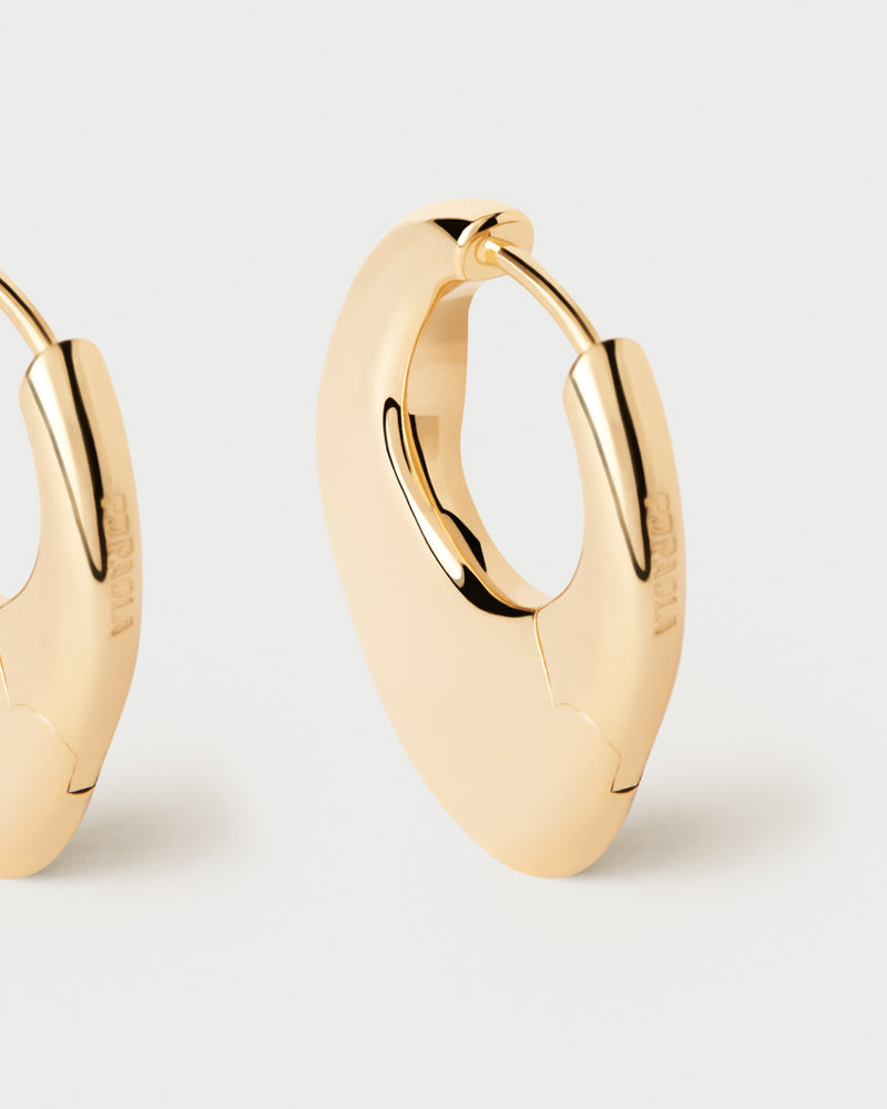 Volcano hoops - 
  
    Sterling Silver / 18K Gold plating
  
