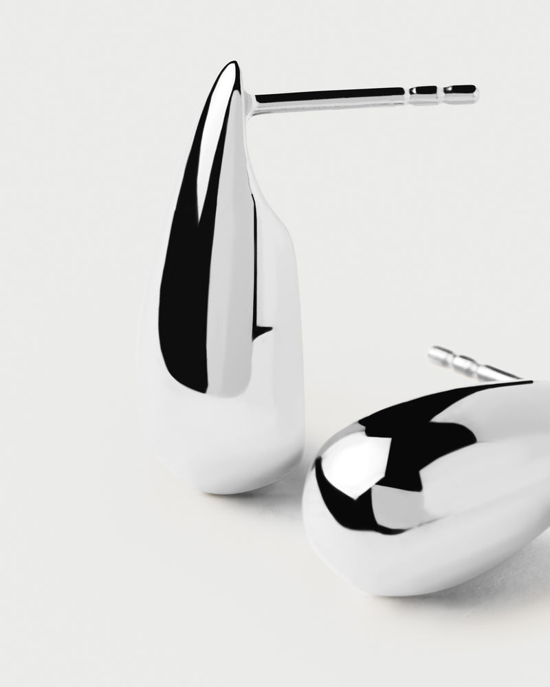 Large Sugar Silver Earrings - 
  
    Sterling Silver
  
