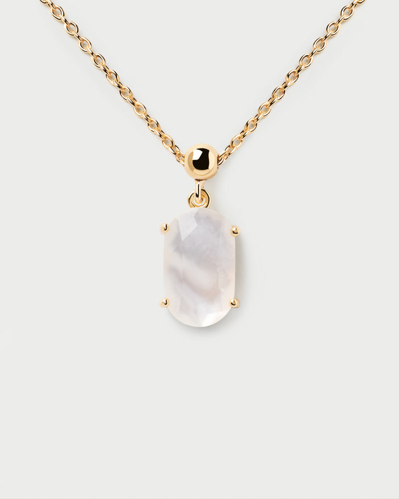 Mother Of Pearl Intuition Charm - 
  
    Sterling Silver / 18K Gold plating
  
