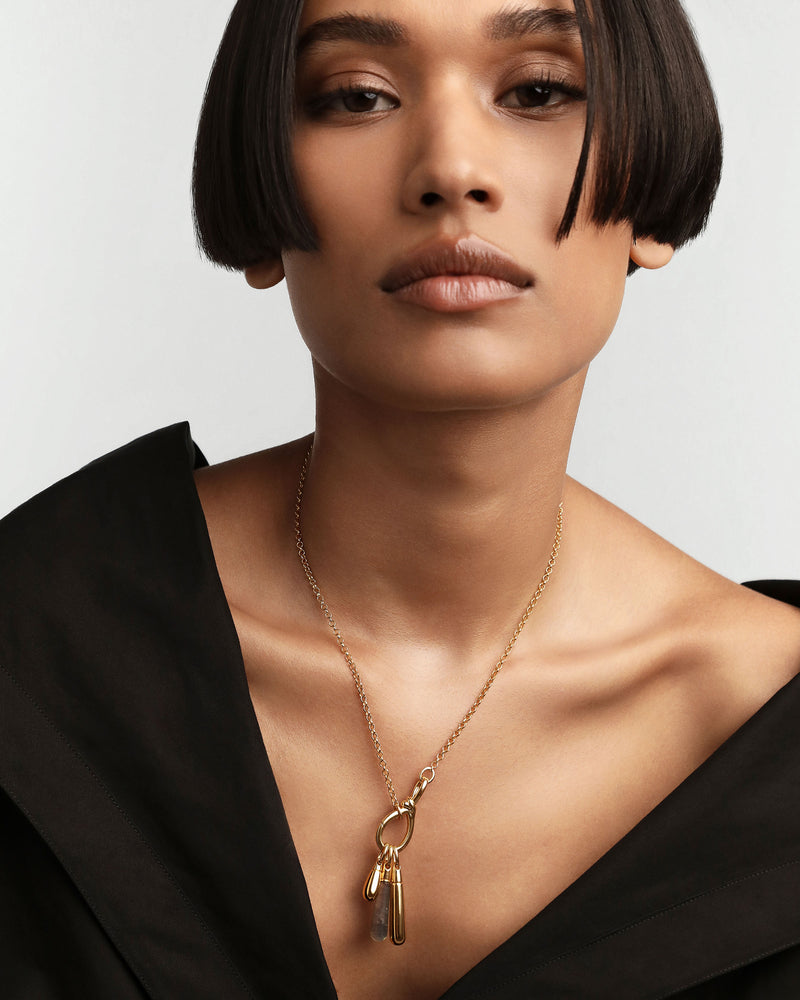 Drop Pendant - 
  
    Sterling Silver / 18K Gold plating
  
